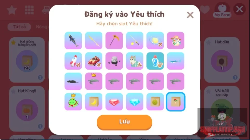 600 kc, 12m ts, 15k đá tẩy cần, da bóng ma, cần cơ khí tẩy 5s ngon, cần sấm sét, cuốc lưỡi hái tử thần vàng, hành tinh lơ lửng, thuyền vịt, tên lửa, xe santa, giải trãi, 930 lọ thuốc phép 2, cá  và bọ hiếm nhiều, 1 kc xanh, 2 kc đỏ, 23 hat trăng, lv10, full tt mua chuyển full cho người mua.